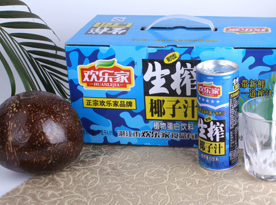 歡樂家生榨椰子245ml*12罐/箱